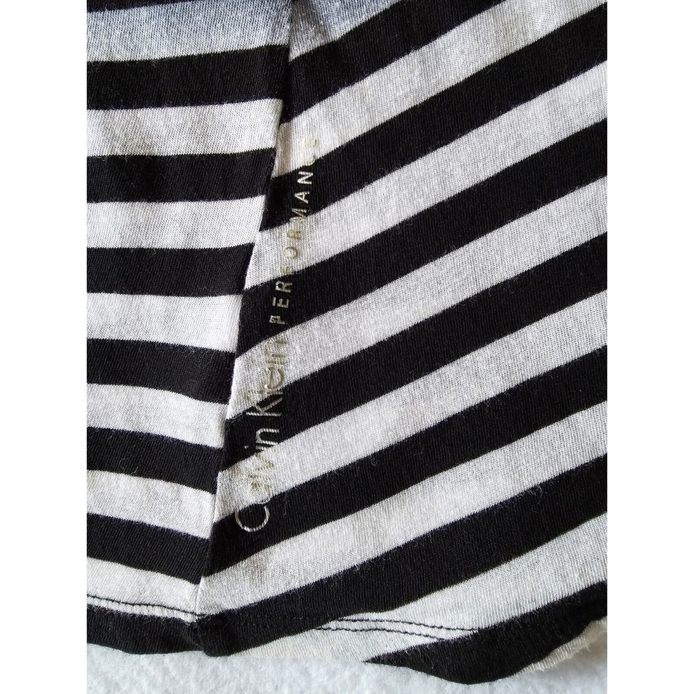 Calvin Klein Performance Shirt Womens Striped Ombre Knit Blouse Size Medium - Picture 6 of 7